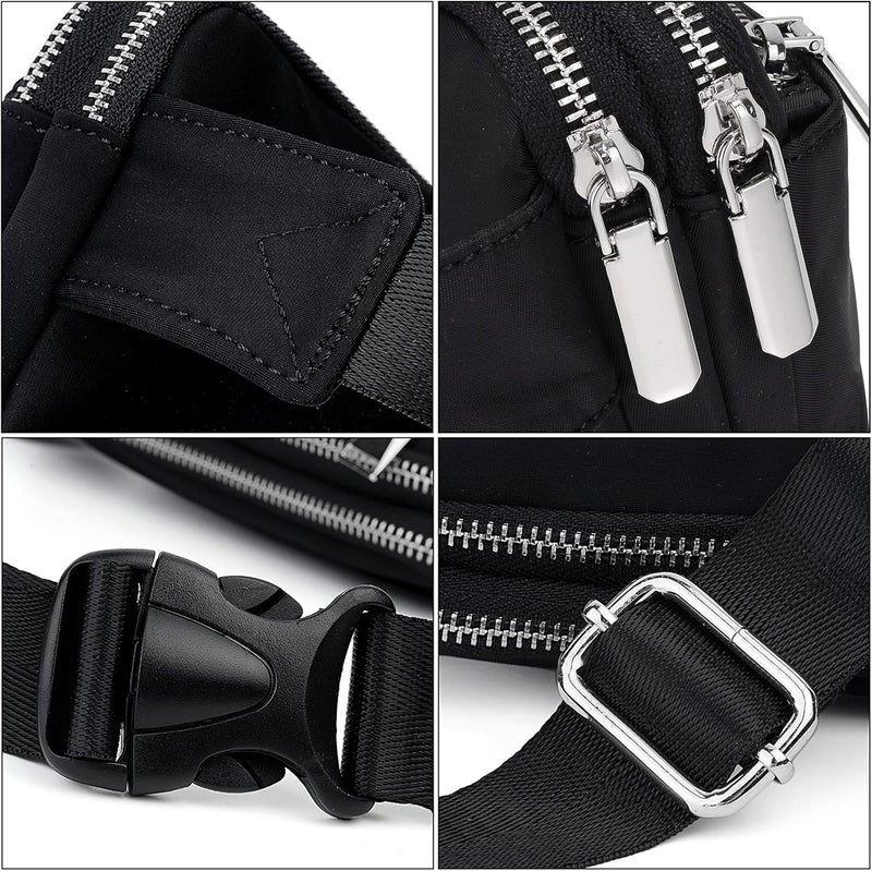 UTO Fanny Pack for Women Crossbody Trendy Fashion Belt Purse Chest Waist Hip Bumbag for Outdoor Shopping Travel Hiking - Image 5